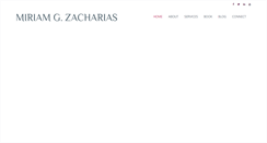 Desktop Screenshot of miriamzacharias.com